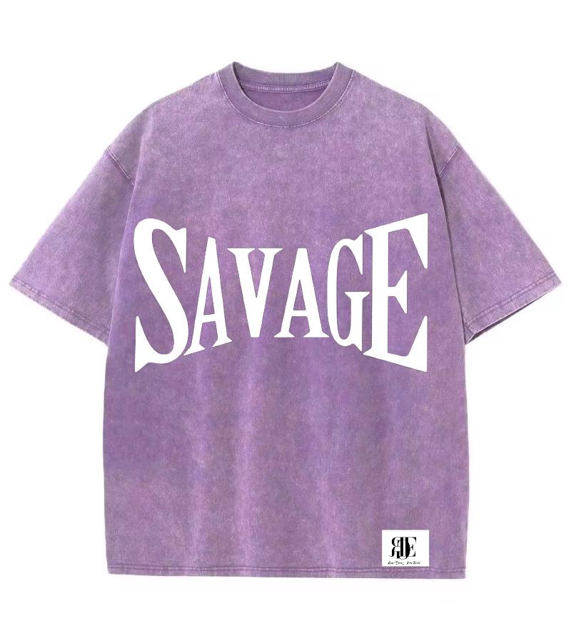 Savage oversized t-shirt in a used look – Young & Boss® | 100% cotton