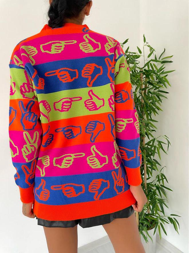 Knit cardigan – Orange