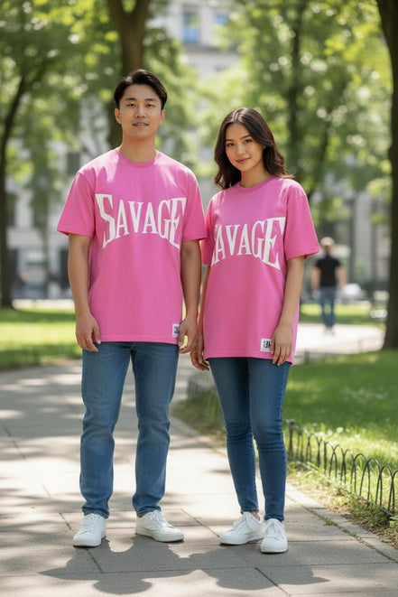 Savage oversized t-shirt in a used look – Young & Boss® | 100% cotton