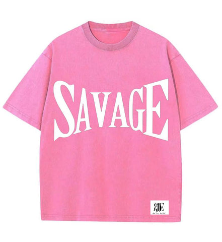 Savage oversized t-shirt in a used look – Young & Boss® | 100% cotton